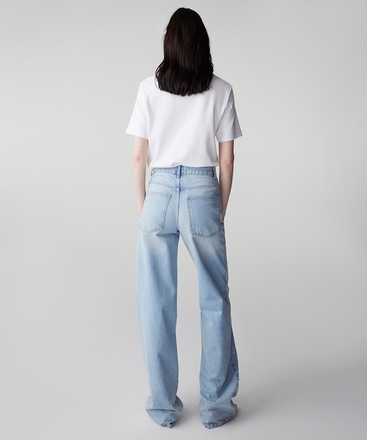 Zoomed Rhinestone Jeans