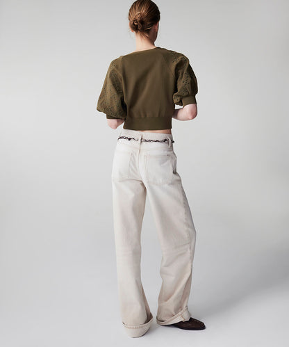 Belted Wide Leg Jeans