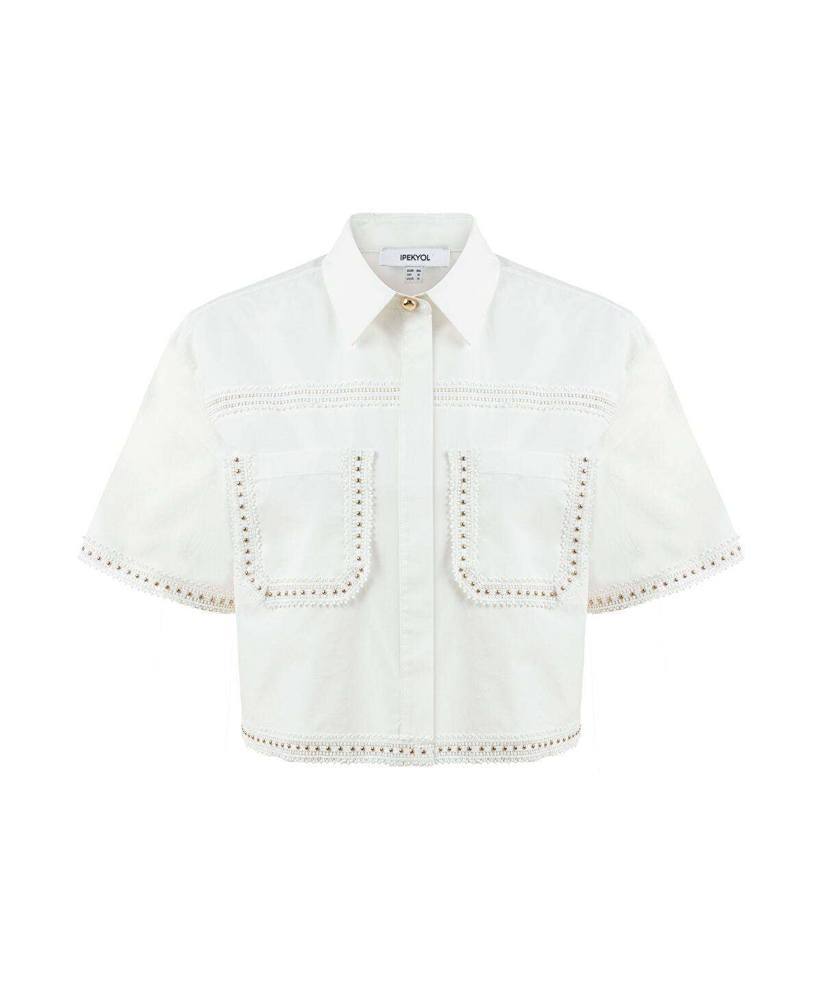 Zoomed Lace-Trim Poplin Shirt