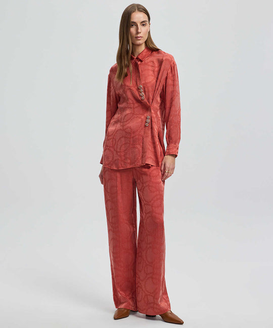 Asymmetric Embellished Shirt