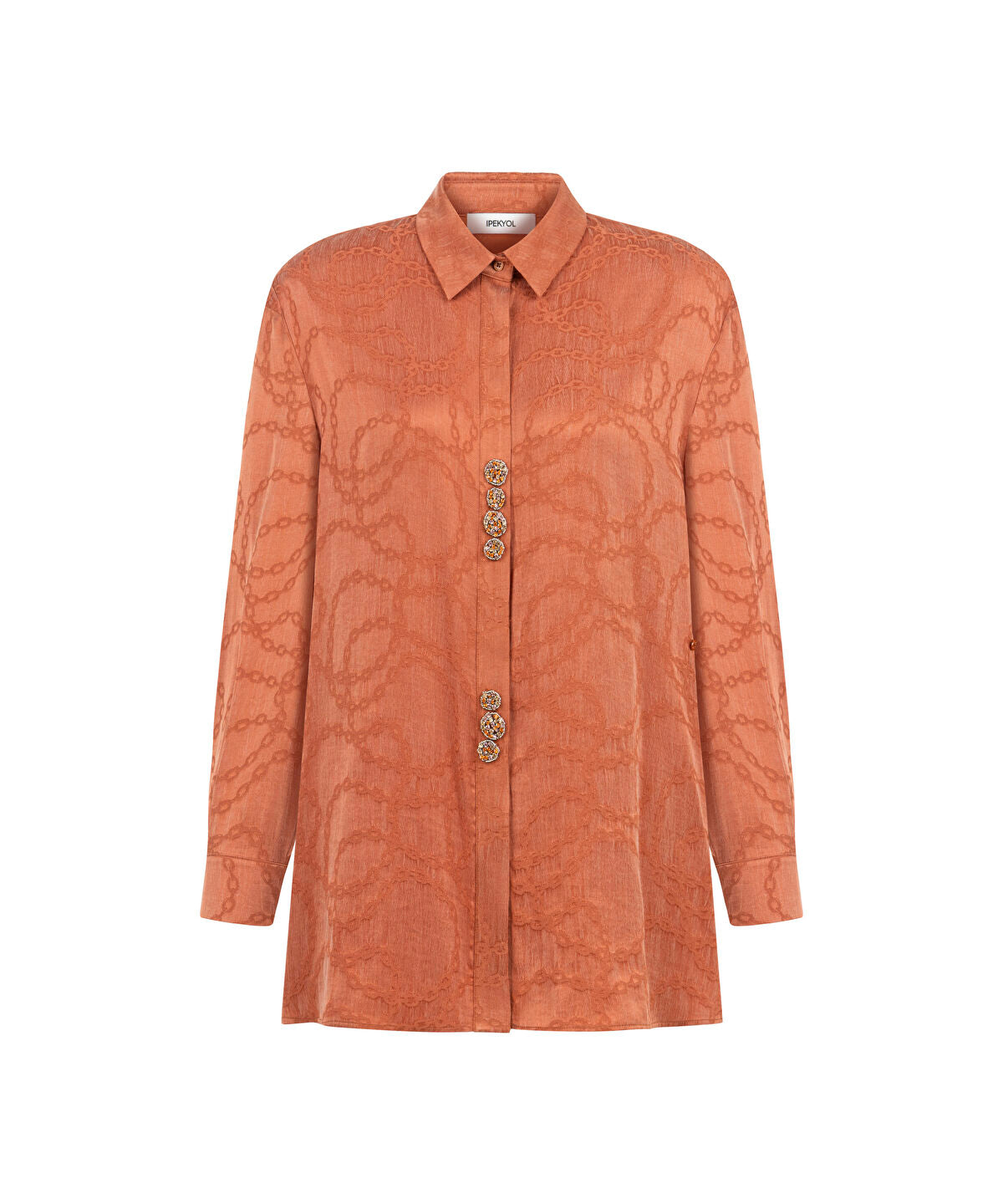 Zoomed Asymmetric Embellished Shirt