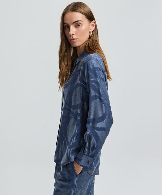 Printed Cupro Shirt