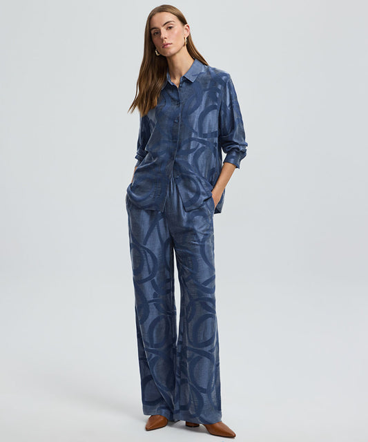 Printed Cupro Shirt