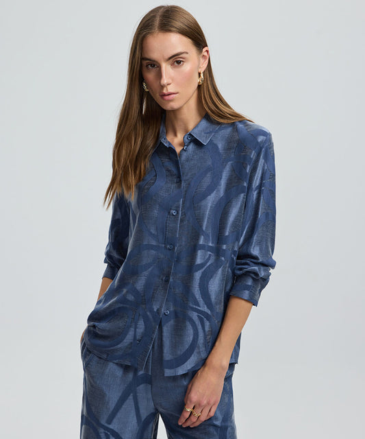 Printed Cupro Shirt