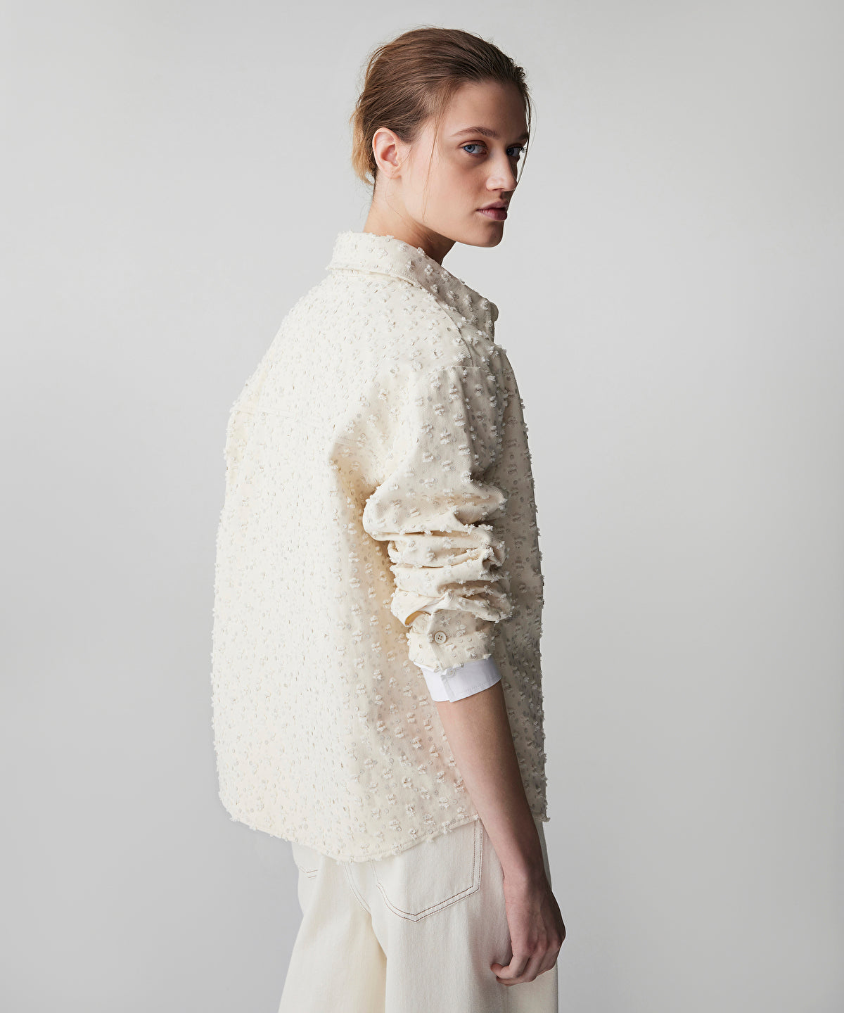 Textured Non-Denim Shirt