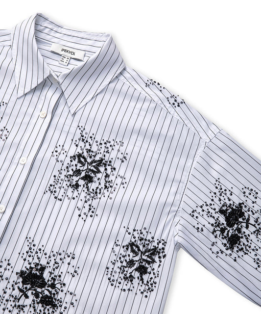 Embellished Striped Shirt