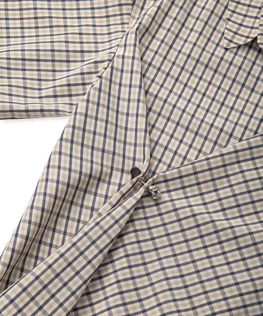 Asymmetric Plaid Shirt