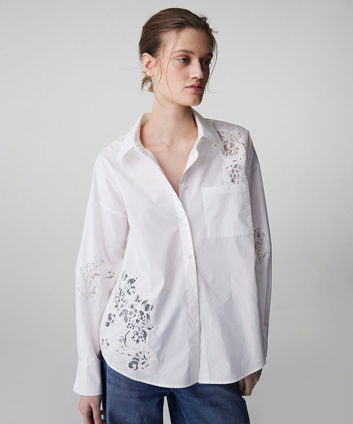Zoomed Embroidered Poplin Shirt