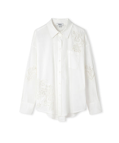Embroidered Poplin Shirt