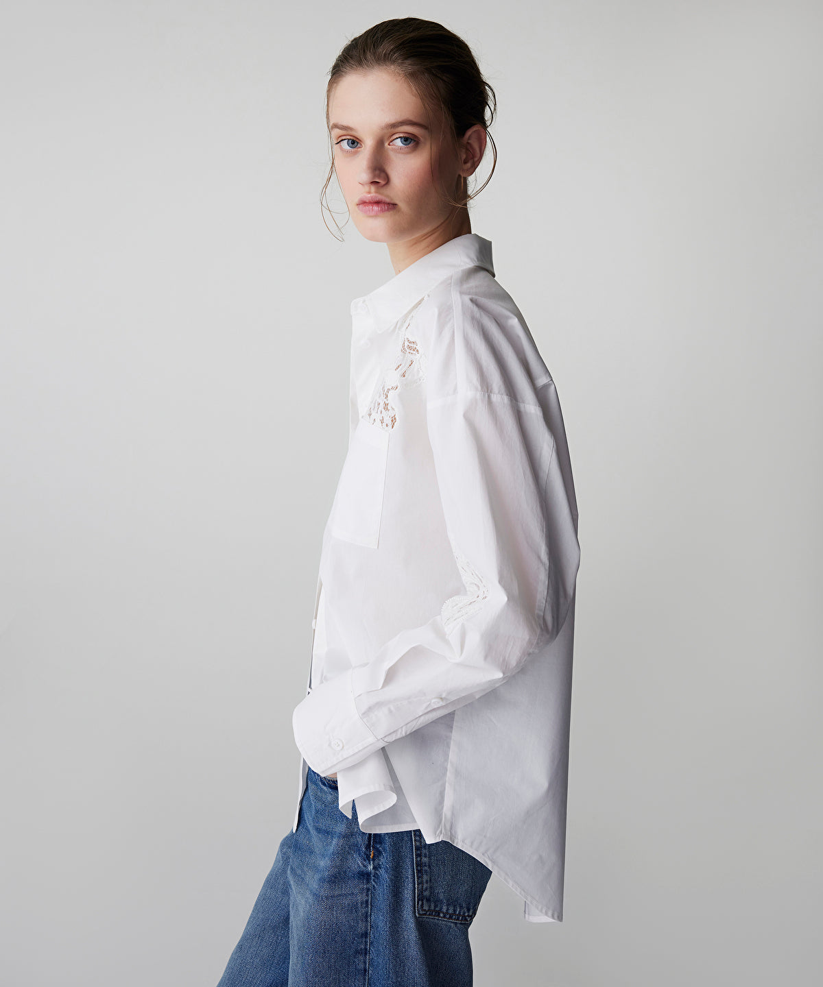 Embroidered Poplin Shirt