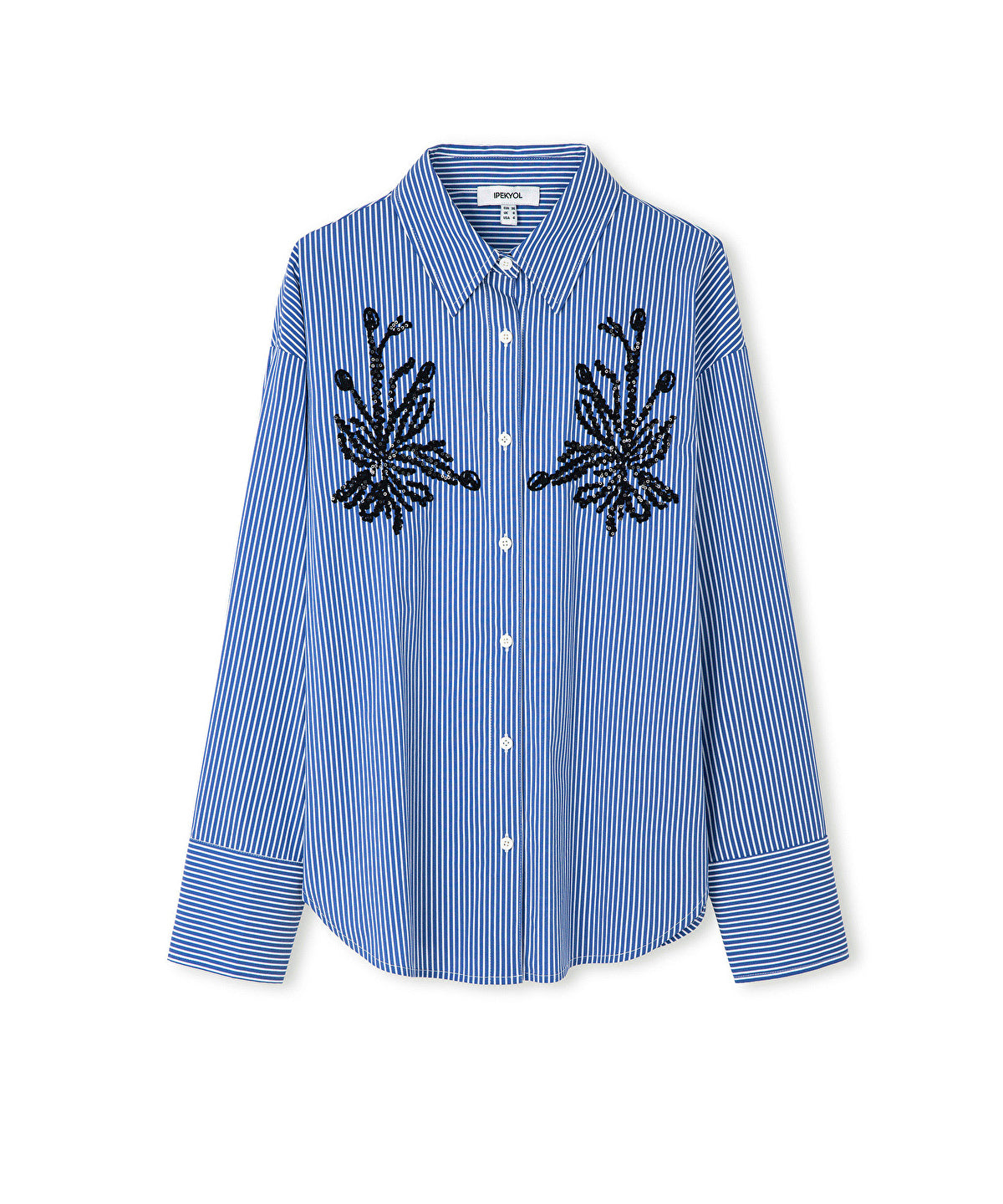 Zoomed Sequinned Striped Shirt