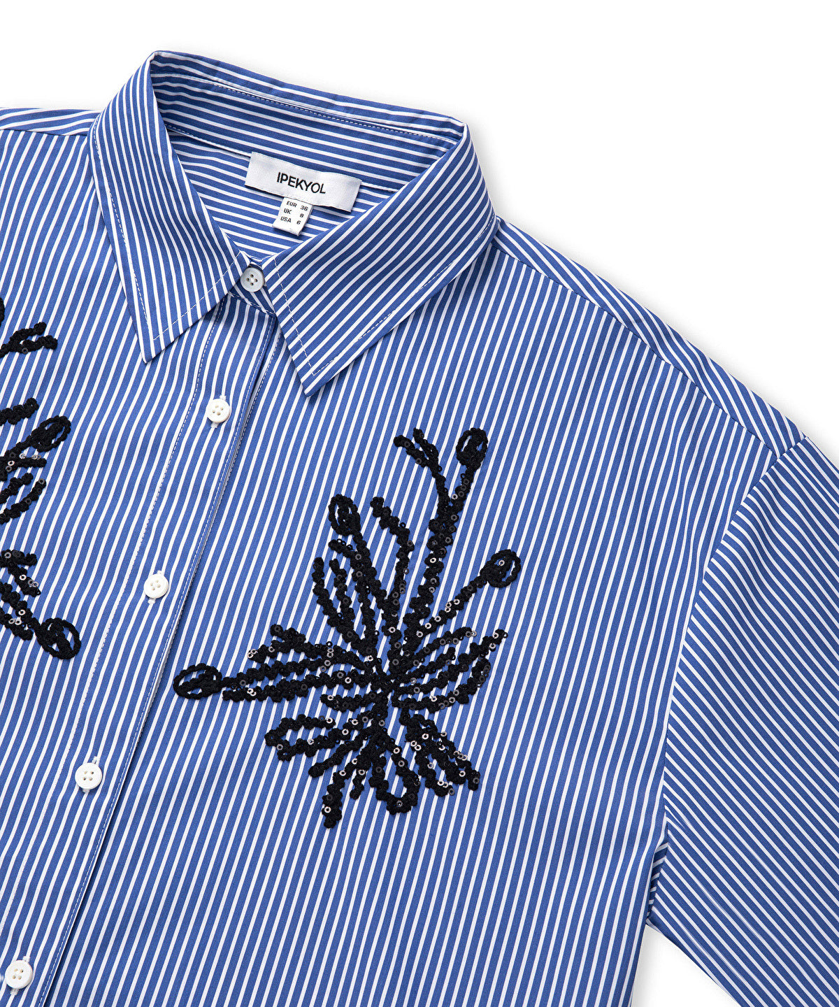 Zoomed Sequinned Striped Shirt