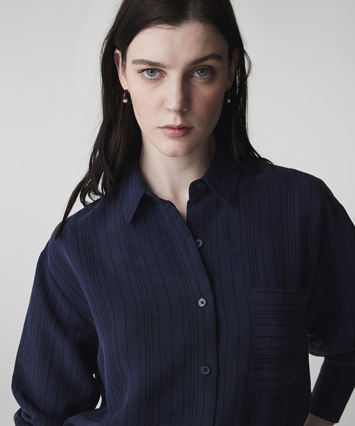 Zoomed Striped Jacquard Shirt