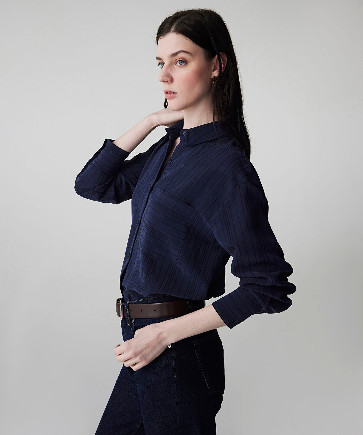 Zoomed Striped Jacquard Shirt