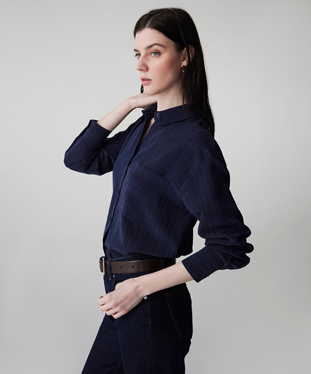 Zoomed Striped Jacquard Shirt