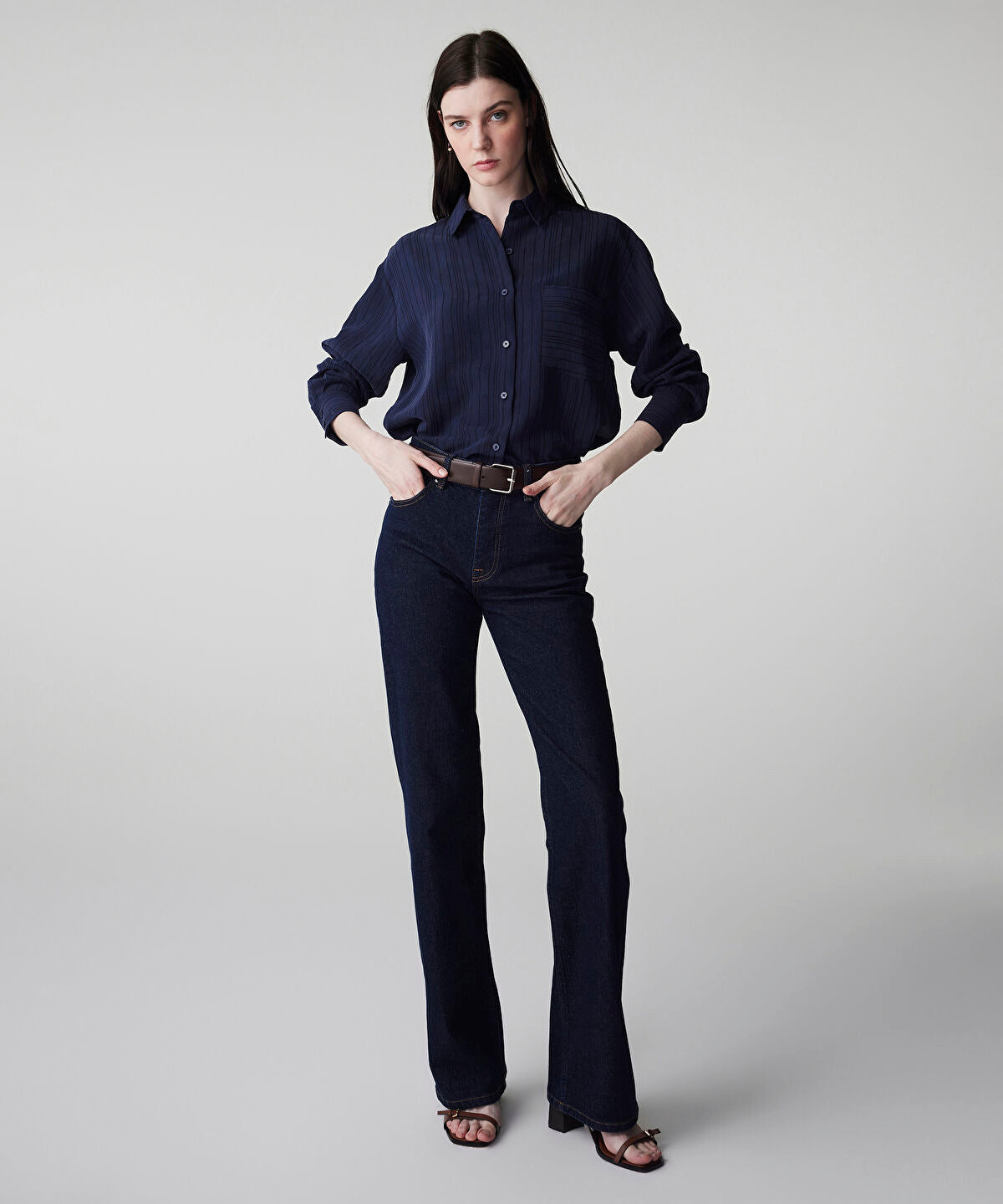 Zoomed Striped Jacquard Shirt