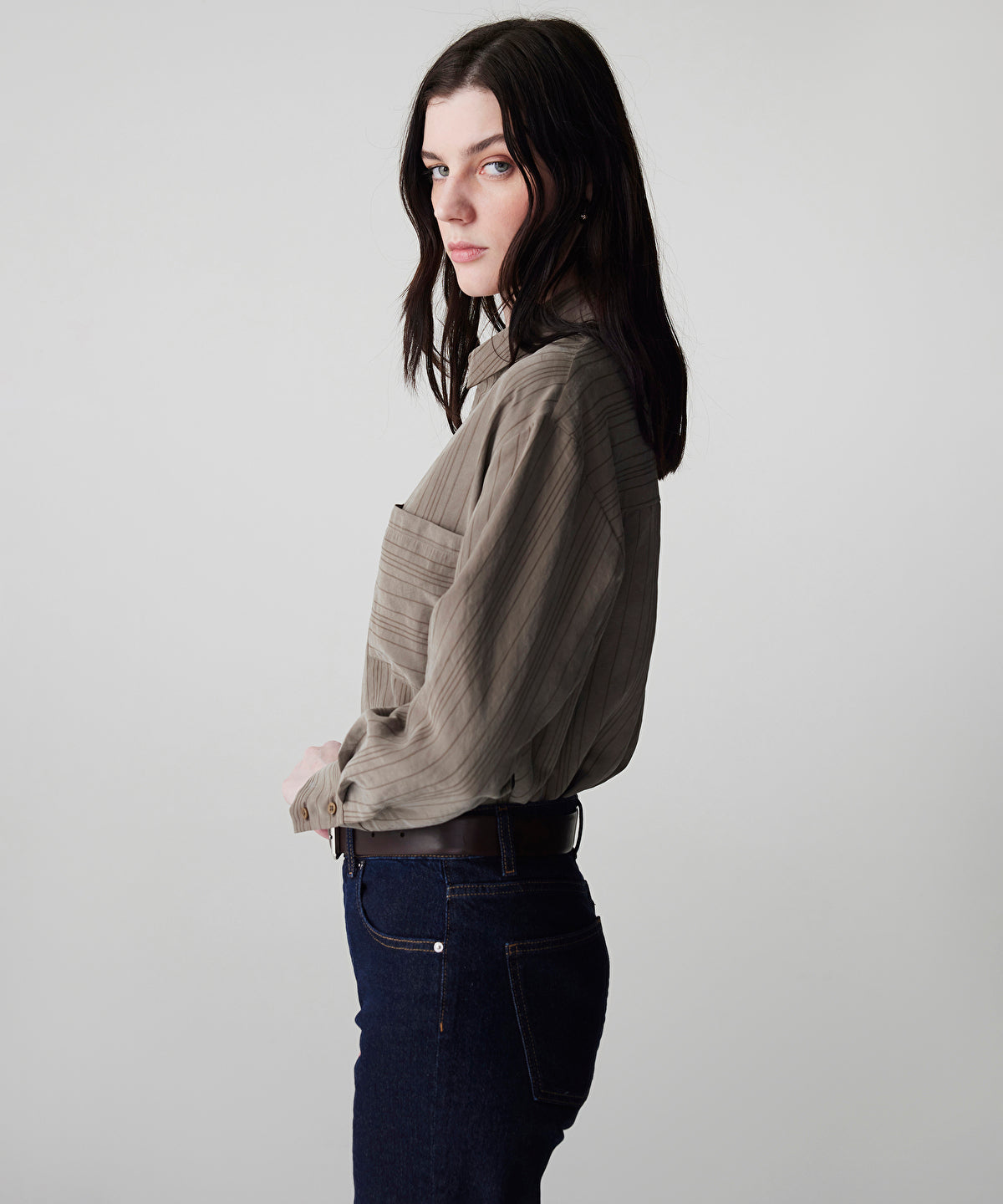 Zoomed Striped Jacquard Shirt