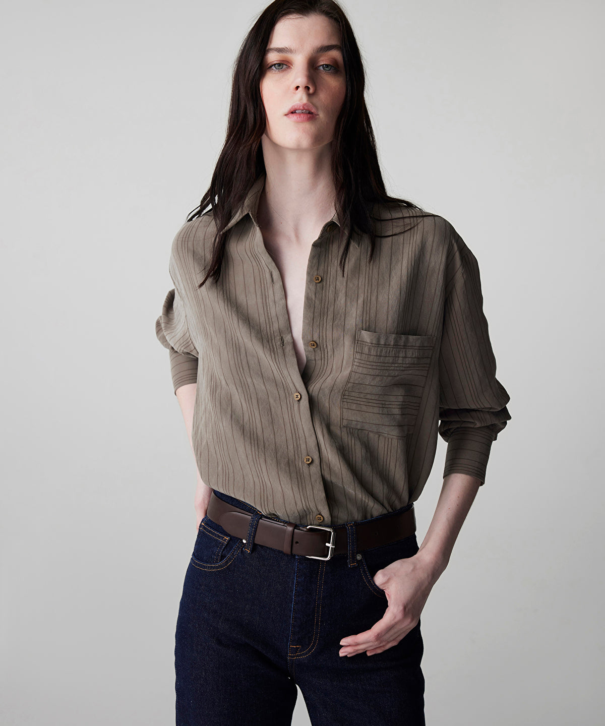 Zoomed Striped Jacquard Shirt