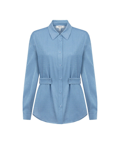 Rhinestone Embellished Shirt