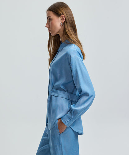 Rhinestone Embellished Shirt