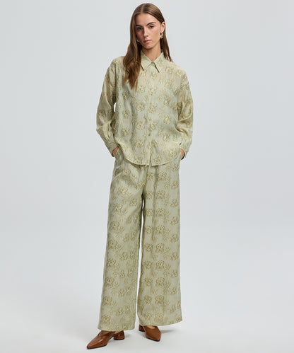 Floral Embroidered Shirt