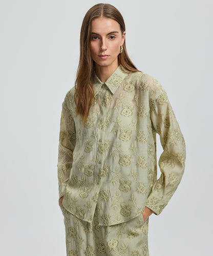 Floral Embroidered Shirt