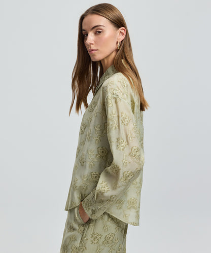 Floral Embroidered Shirt
