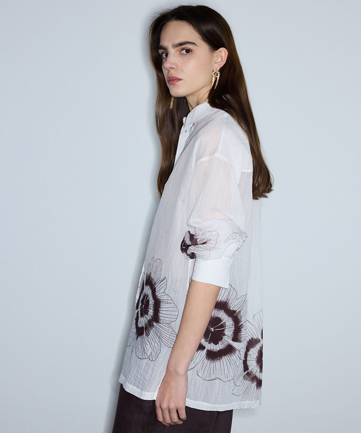 Textured Printed Shirt