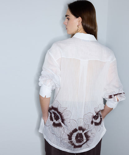 Textured Printed Shirt