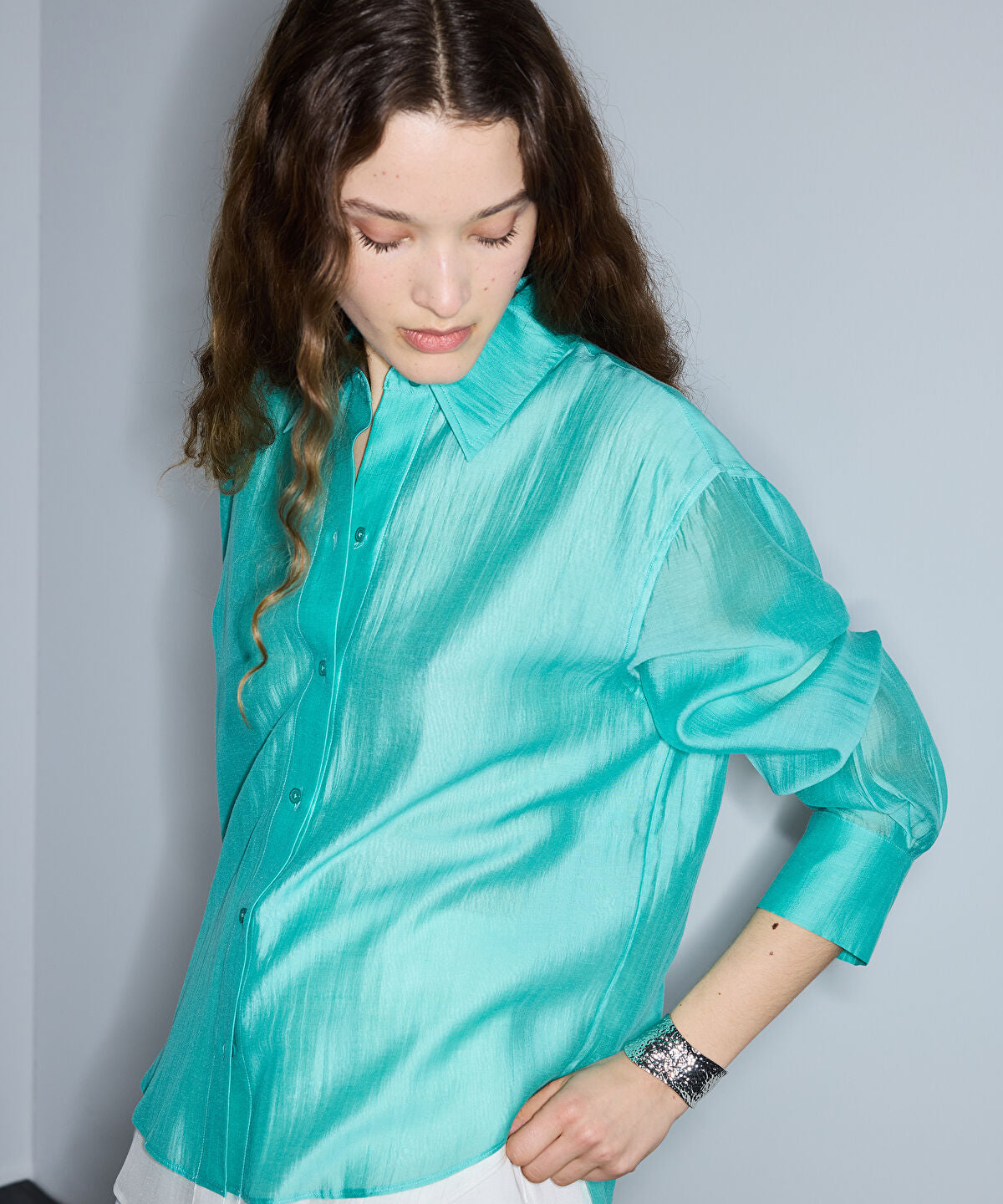 Zoomed Layered Relaxed-Fit Shirt