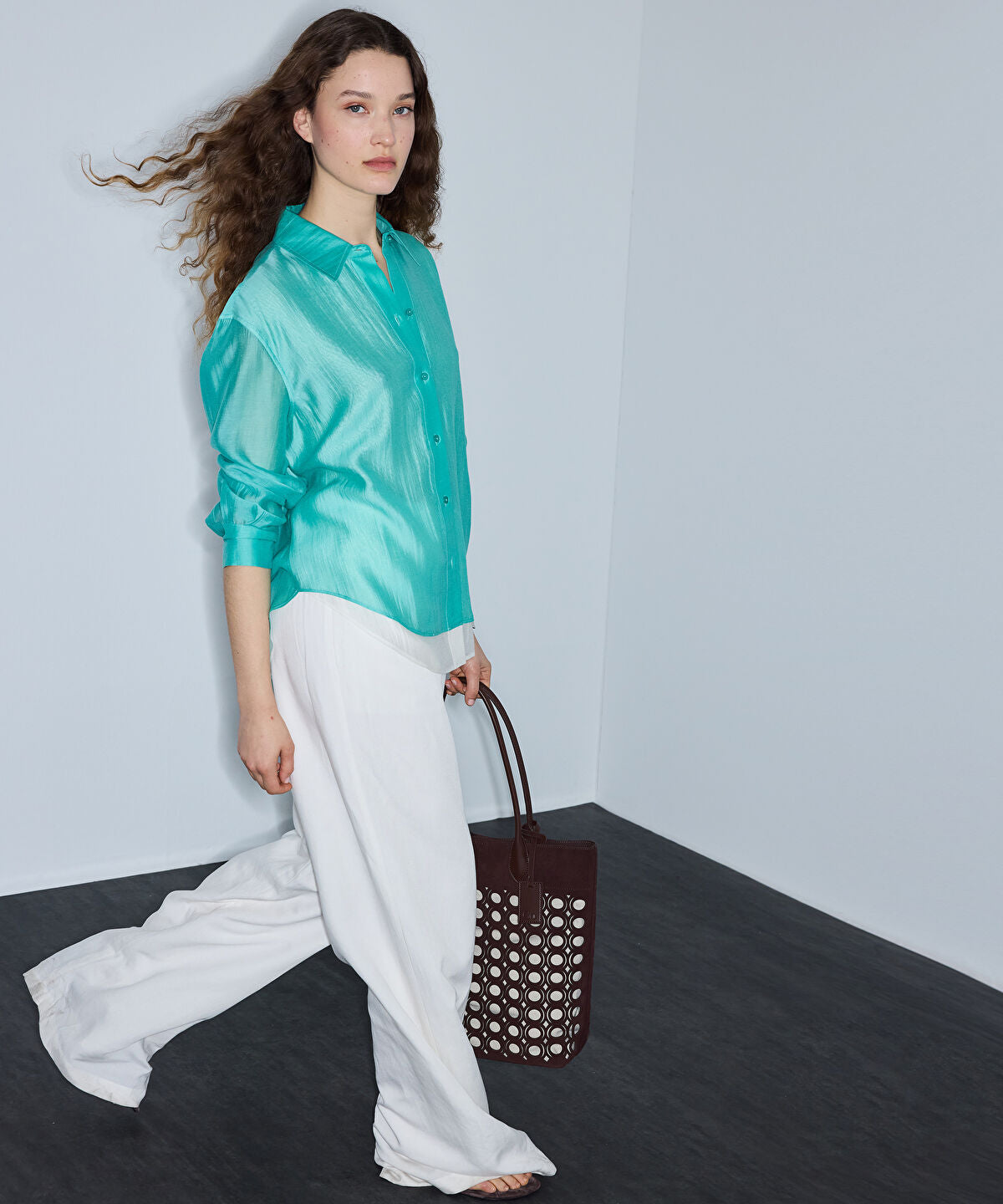 Zoomed Layered Relaxed-Fit Shirt
