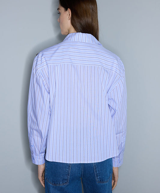 Cutout Shirt with Applique