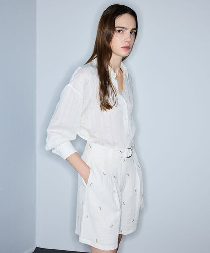 Textured Cutout Shirt