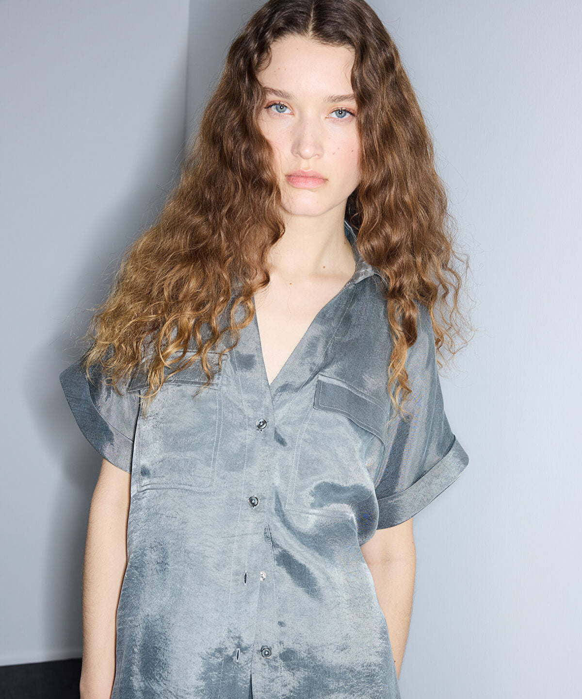 Zoomed Relaxed-Fit Shirt with Pockets