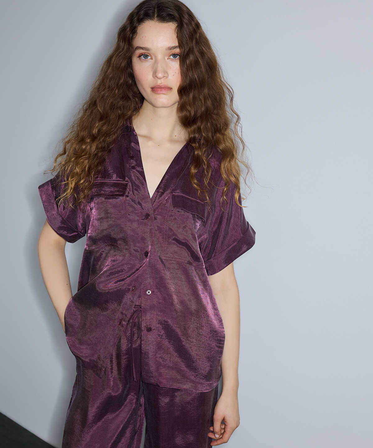 Relaxed-Fit Shirt with Pockets