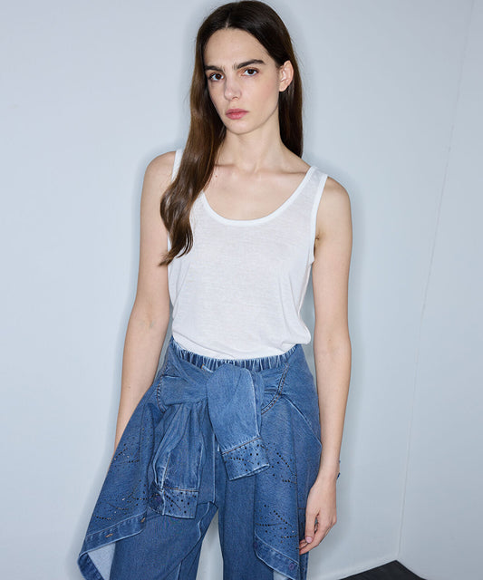 Embellished Denim Shirt