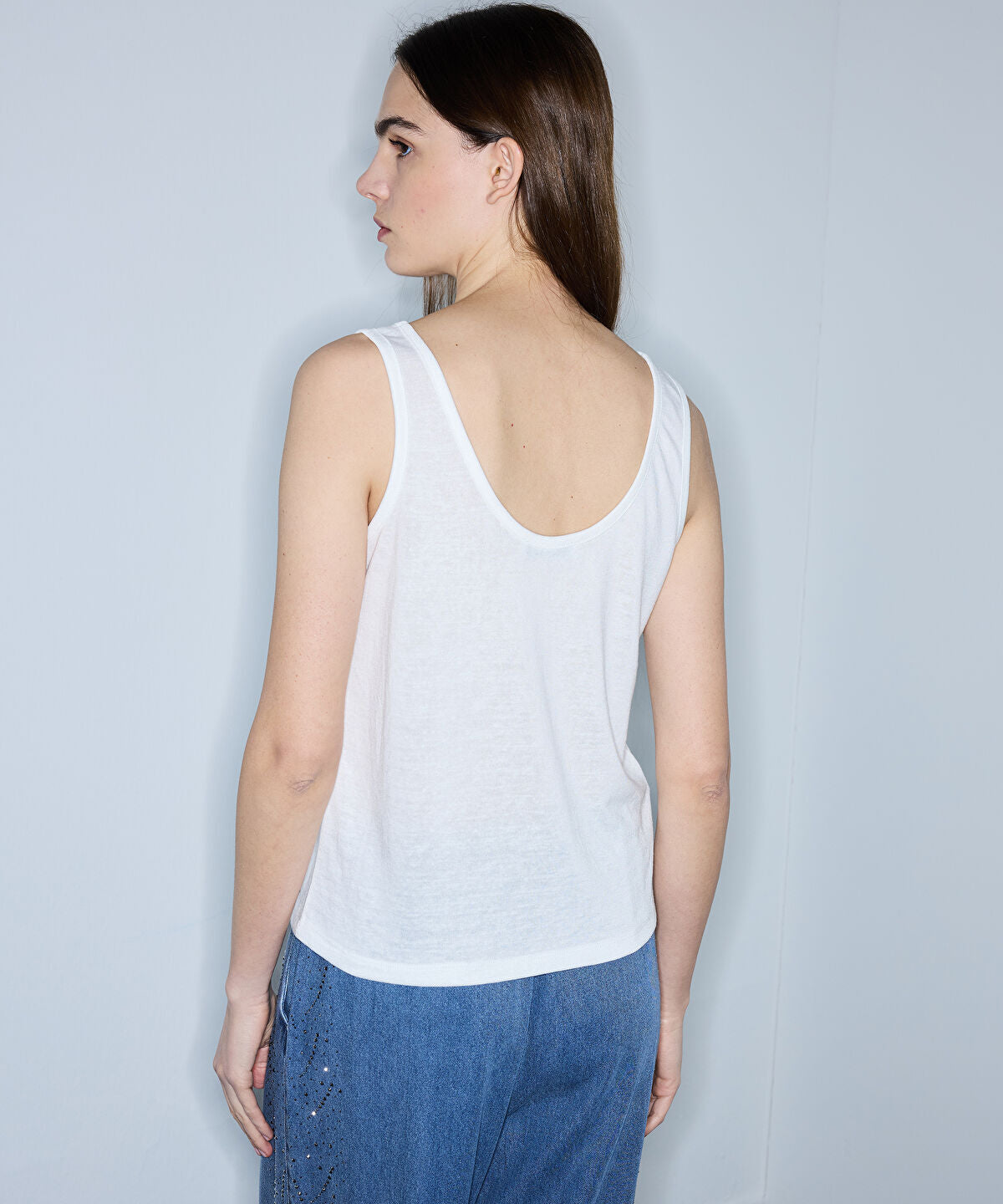 Zoomed Embellished Denim Shirt