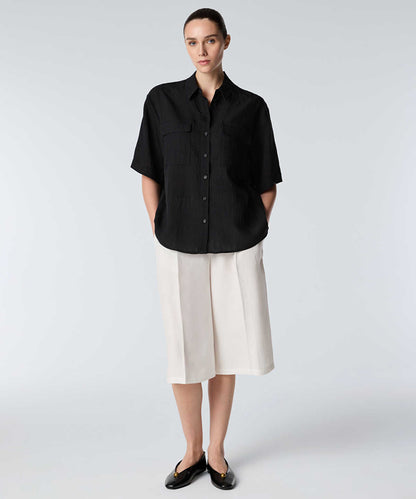 Relaxed-Fit Shirt with Flap Pockets
