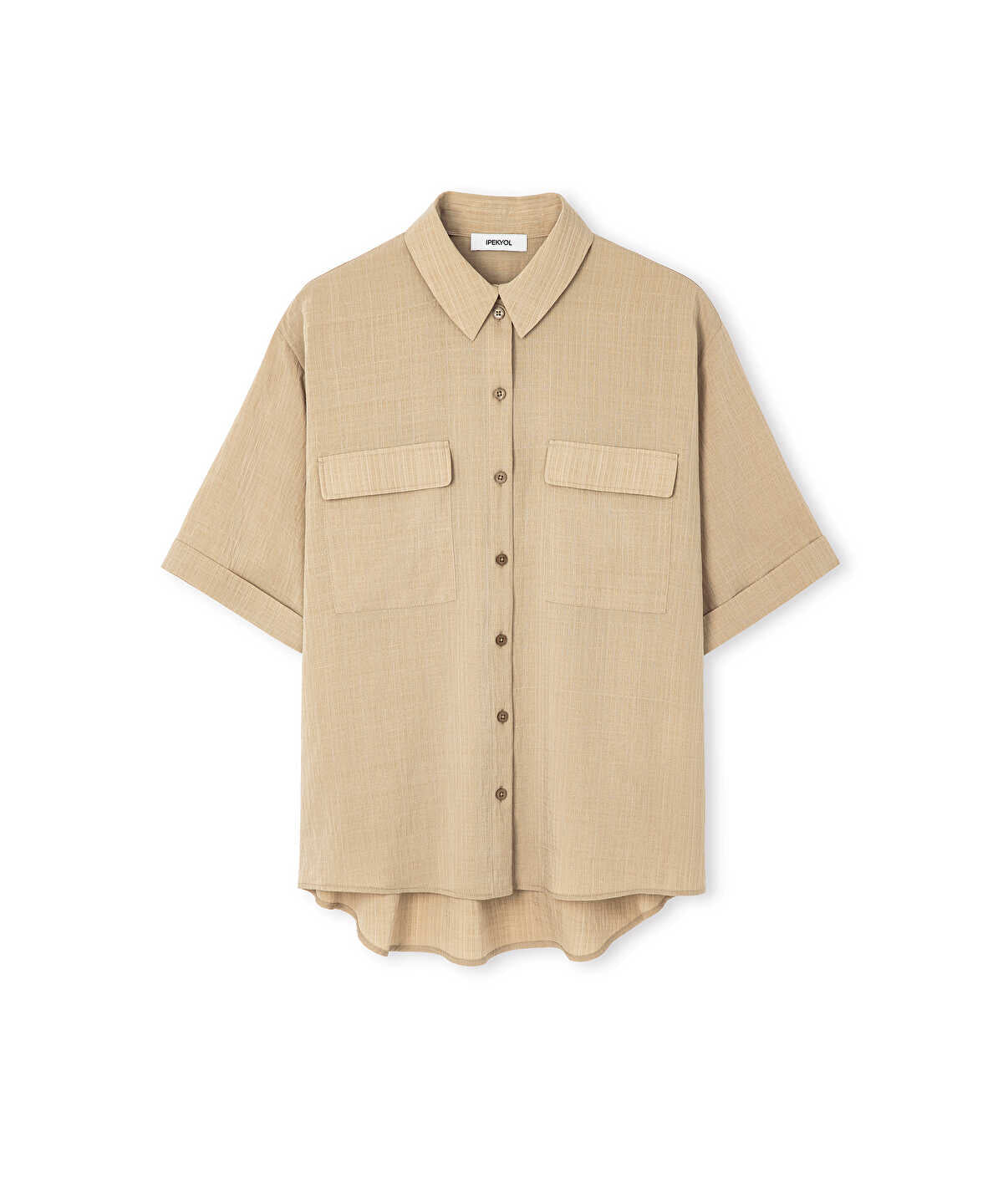 Relaxed-Fit Shirt with Flap Pockets