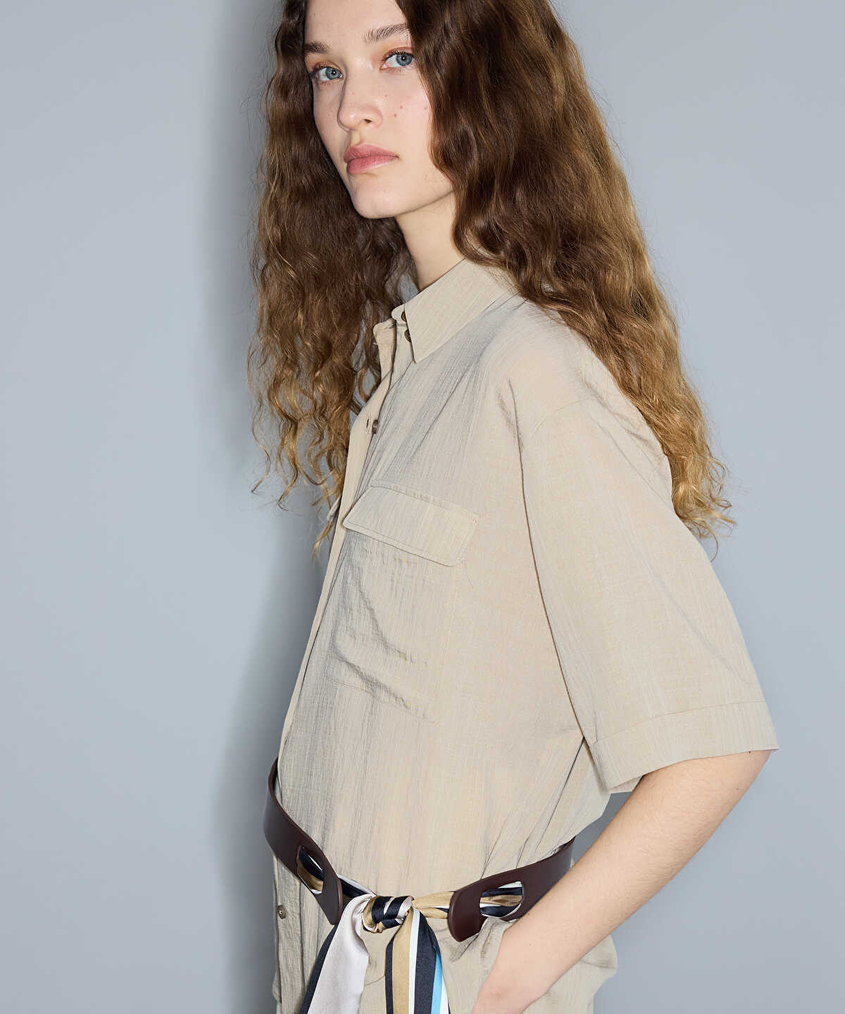Relaxed-Fit Shirt with Flap Pockets