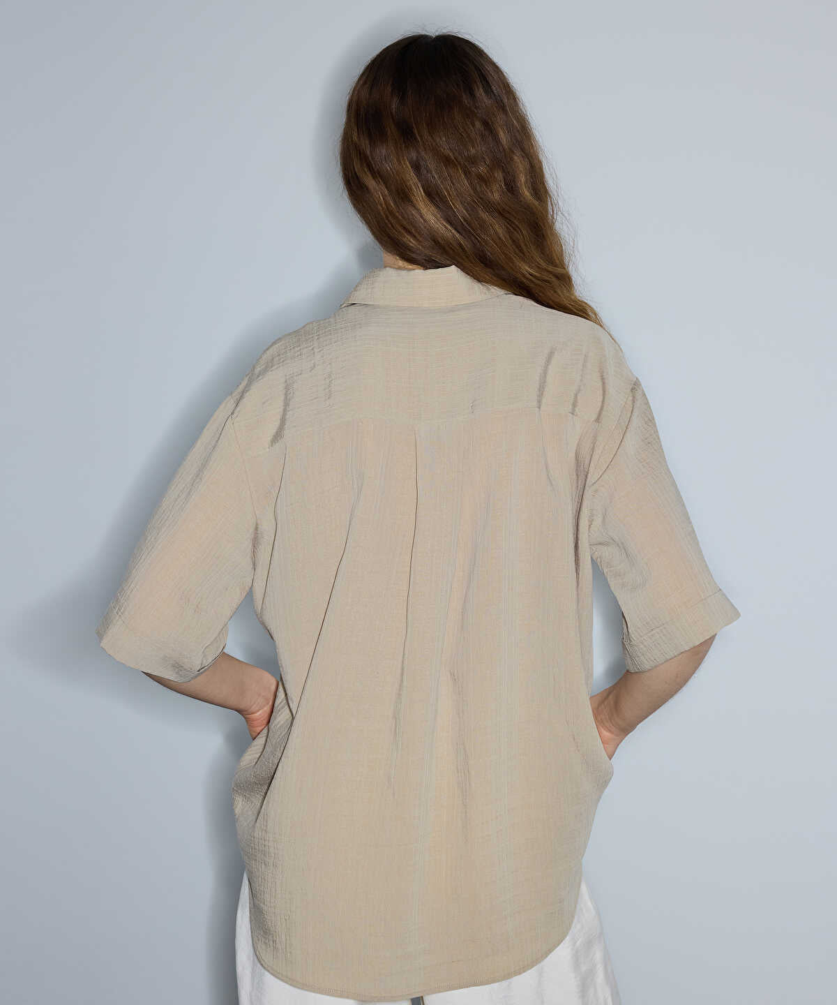 Relaxed-Fit Shirt with Flap Pockets