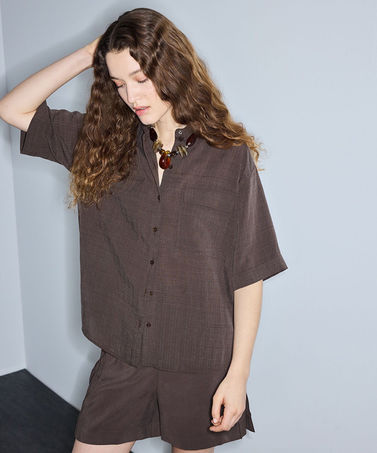 Zoomed Relaxed-Fit Shirt with Flap Pockets