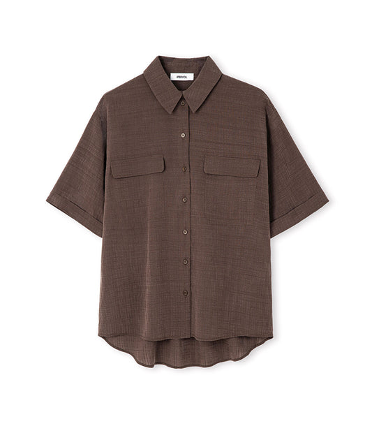 Relaxed-Fit Shirt with Flap Pockets
