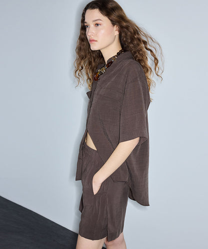 Relaxed-Fit Shirt with Flap Pockets