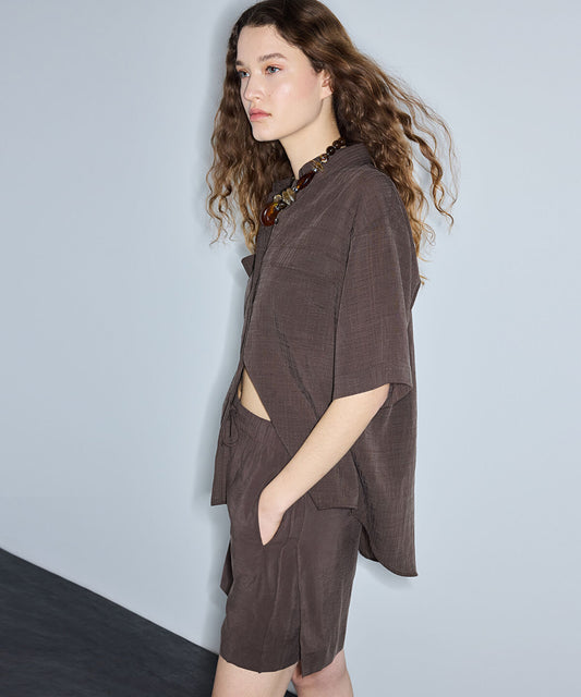 Relaxed-Fit Shirt with Flap Pockets