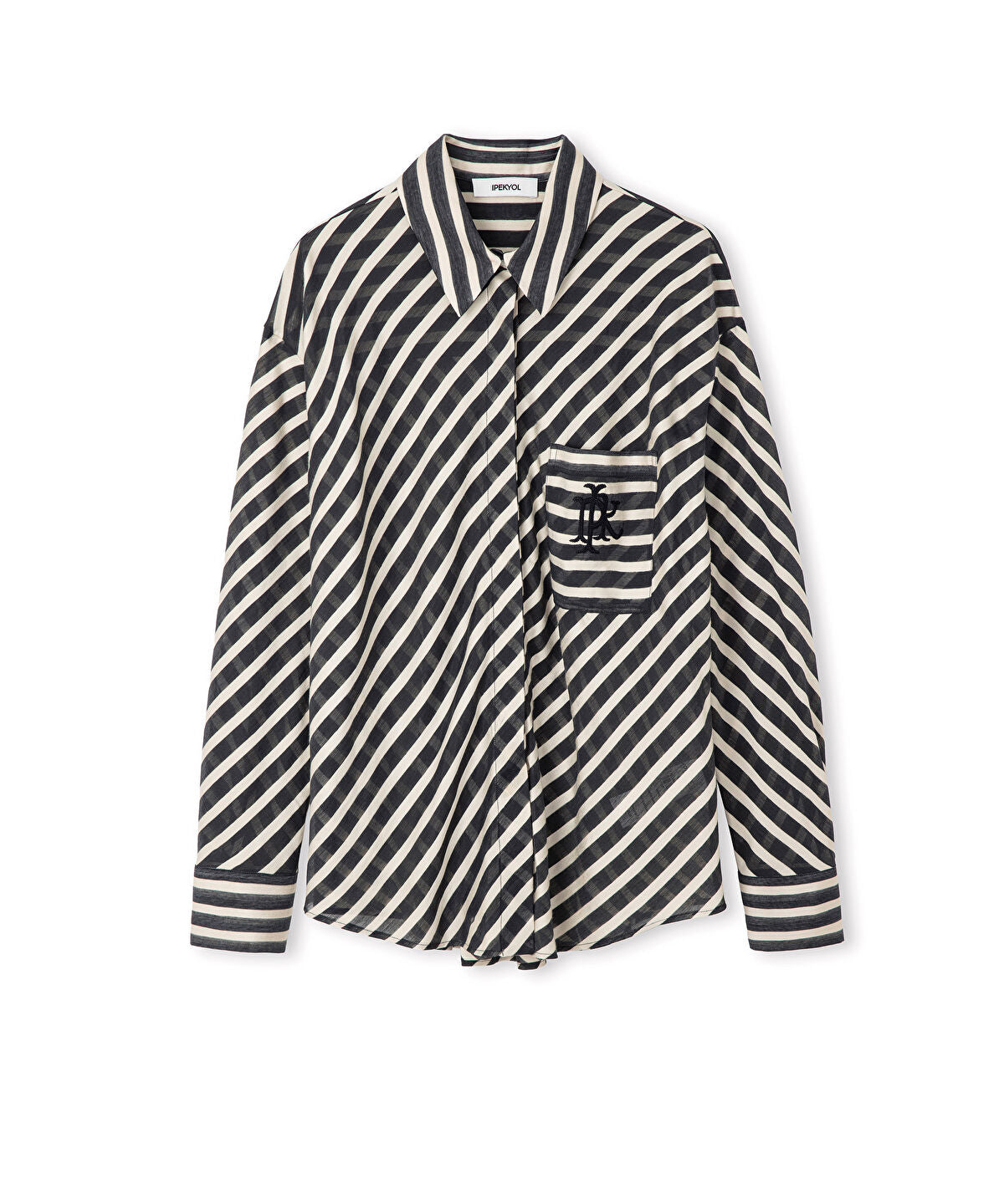 Zoomed Monogram Embroidery Shirt