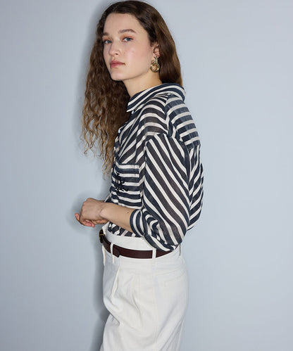 Monogram Embroidery Shirt