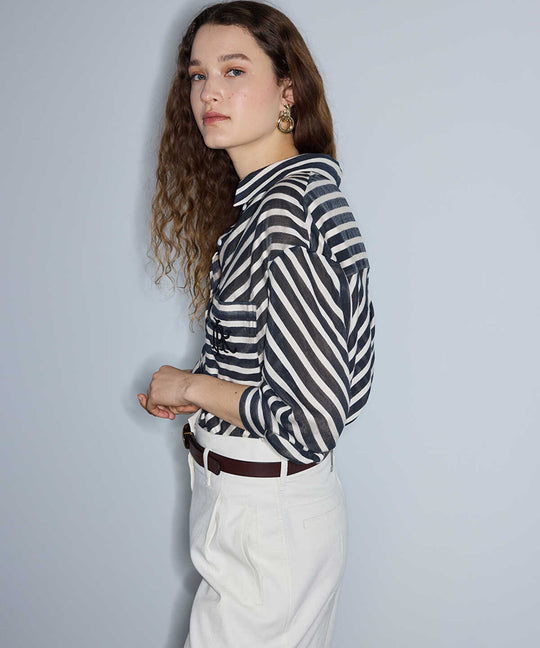 Monogram Embroidery Shirt