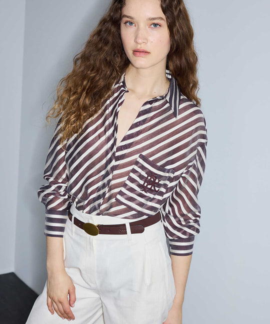 Monogram Embroidery Shirt