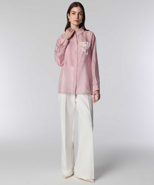 Embroidered Stripe Shirt
